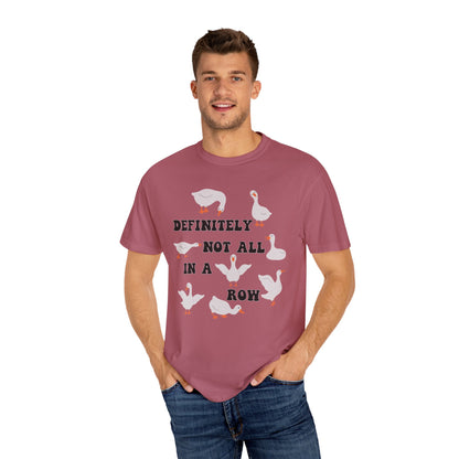 Definitely Not All In A Row - Comfort Colors Shirt