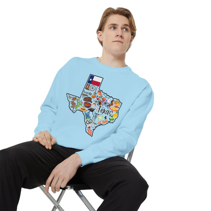 Beautiful State of Texas - Comfort Colors Sweatshirt