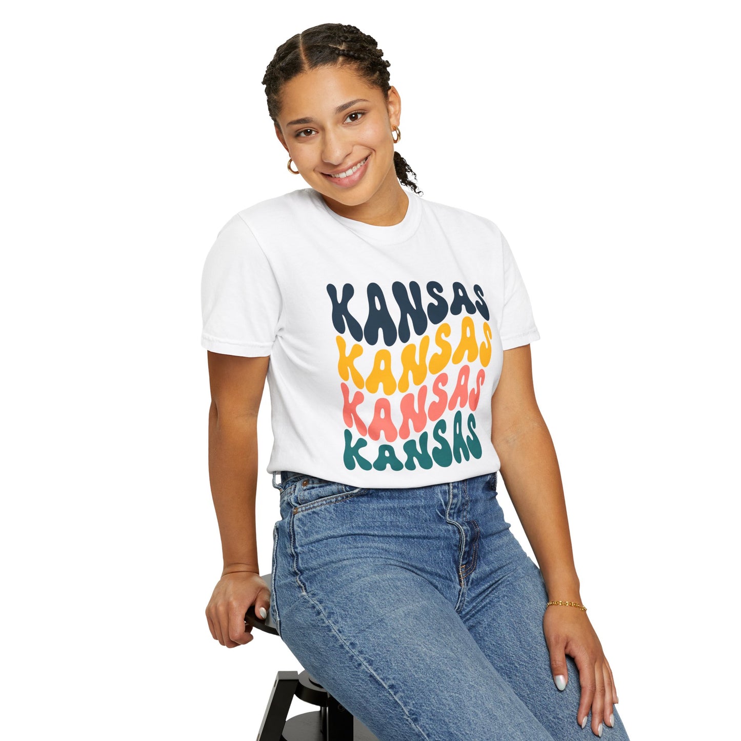 Retro Kansas - Comfort Colors Shirt