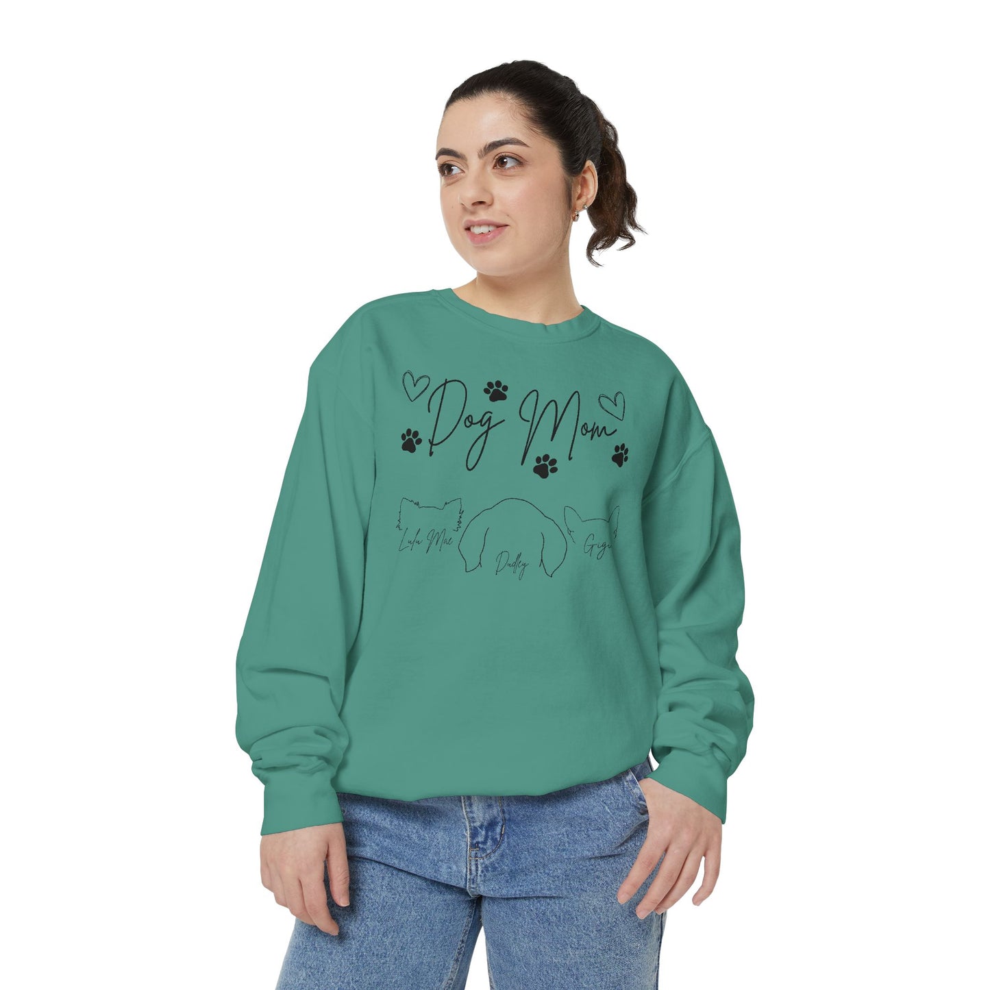 Dog Mom *Customize/Personalize* - Comfort Colors Sweatshirt