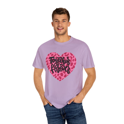 Together Forever Cheetah Heart - Comfort Colors Shirt