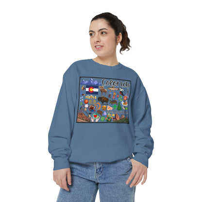 Beautiful State of Colorado - Comfort Colors Sweatshirt