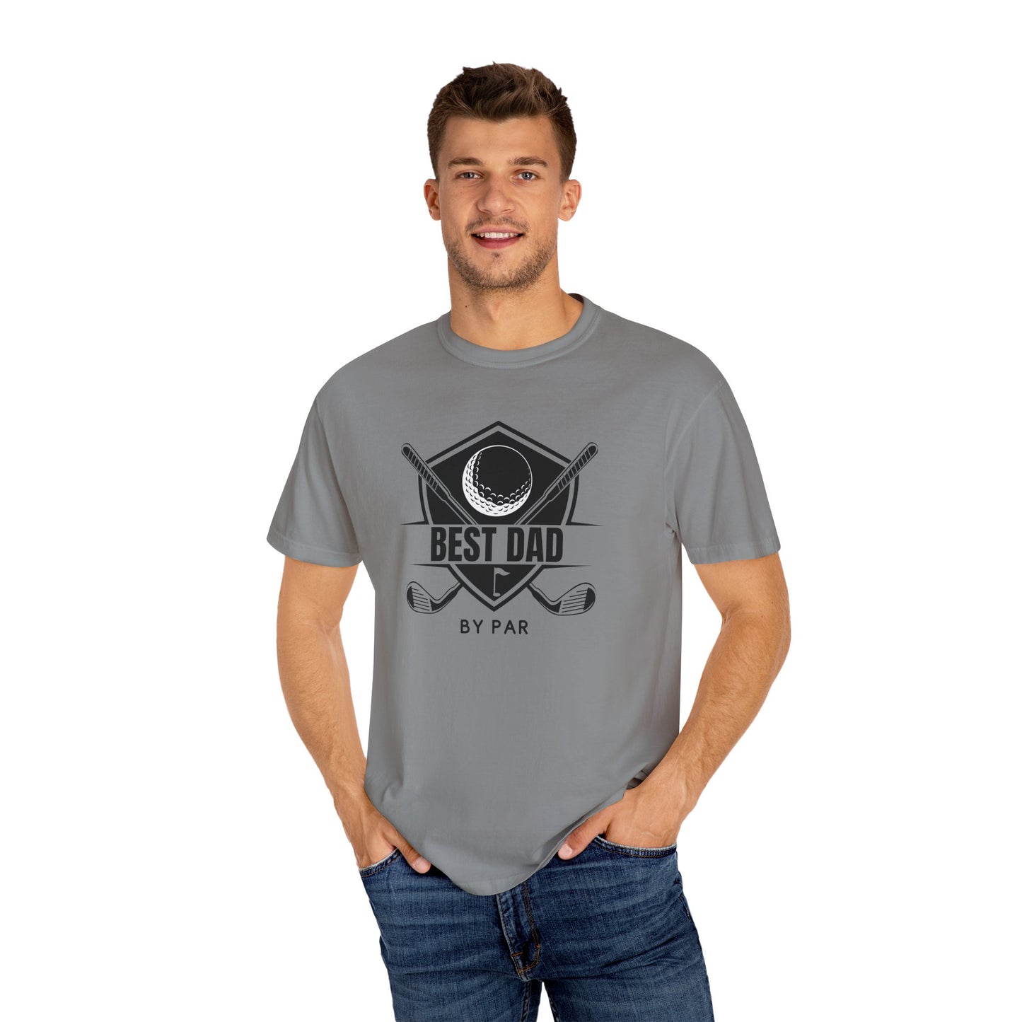 Best Dad By Par - Comfort Colors Shirt
