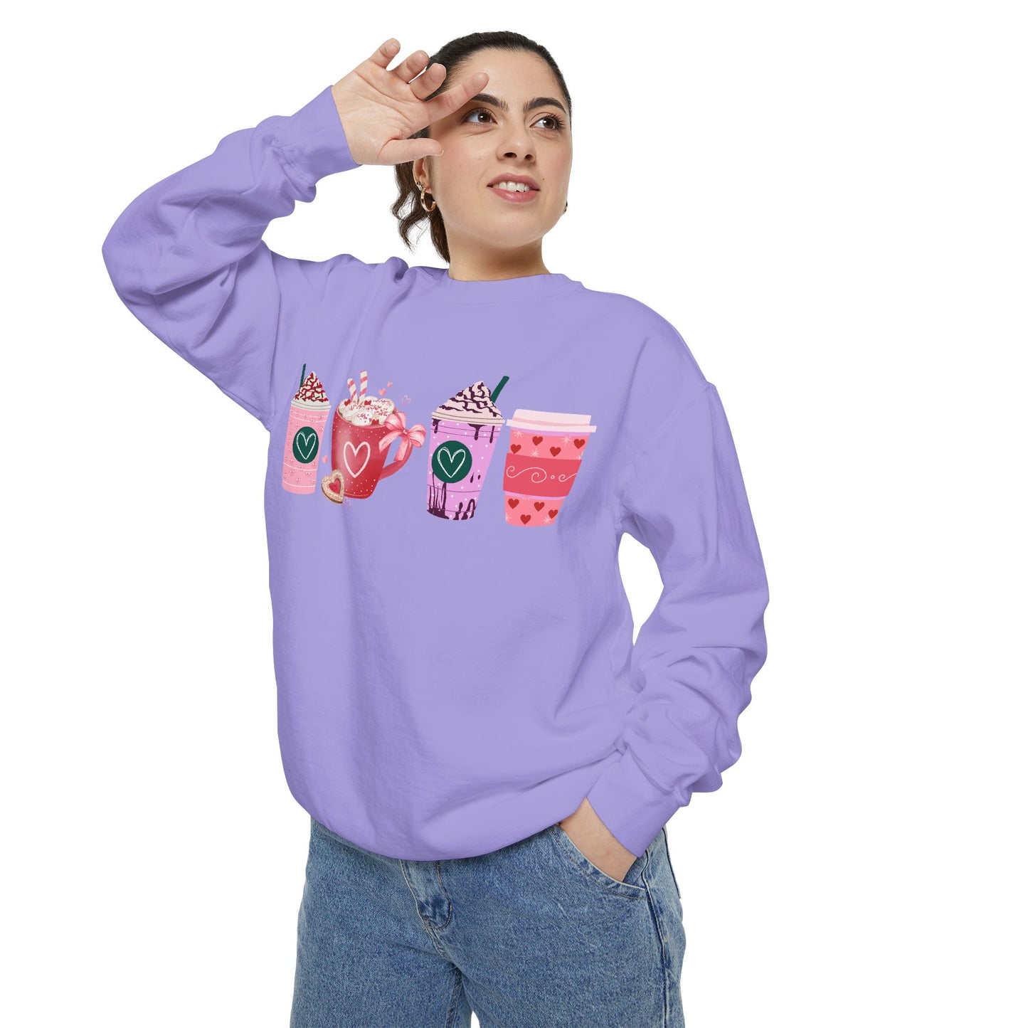 Valentine's Coffee - Comfort Colors Sweatshirt