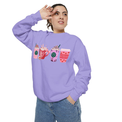 Valentine's Coffee - Comfort Colors Sweatshirt
