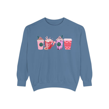 Valentine's Coffee - Comfort Colors Sweatshirt