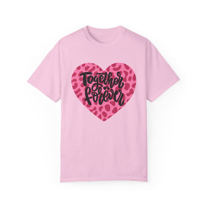 Together Forever Cheetah Heart - Comfort Colors Shirt