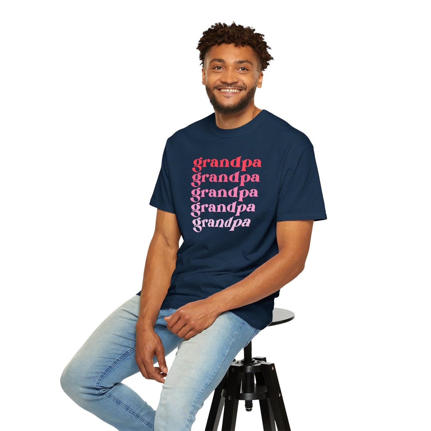 Grandpa (Pink) - Comfort Colors Shirt