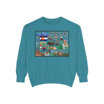 Beautiful State of Colorado - Comfort Colors Sweatshirt