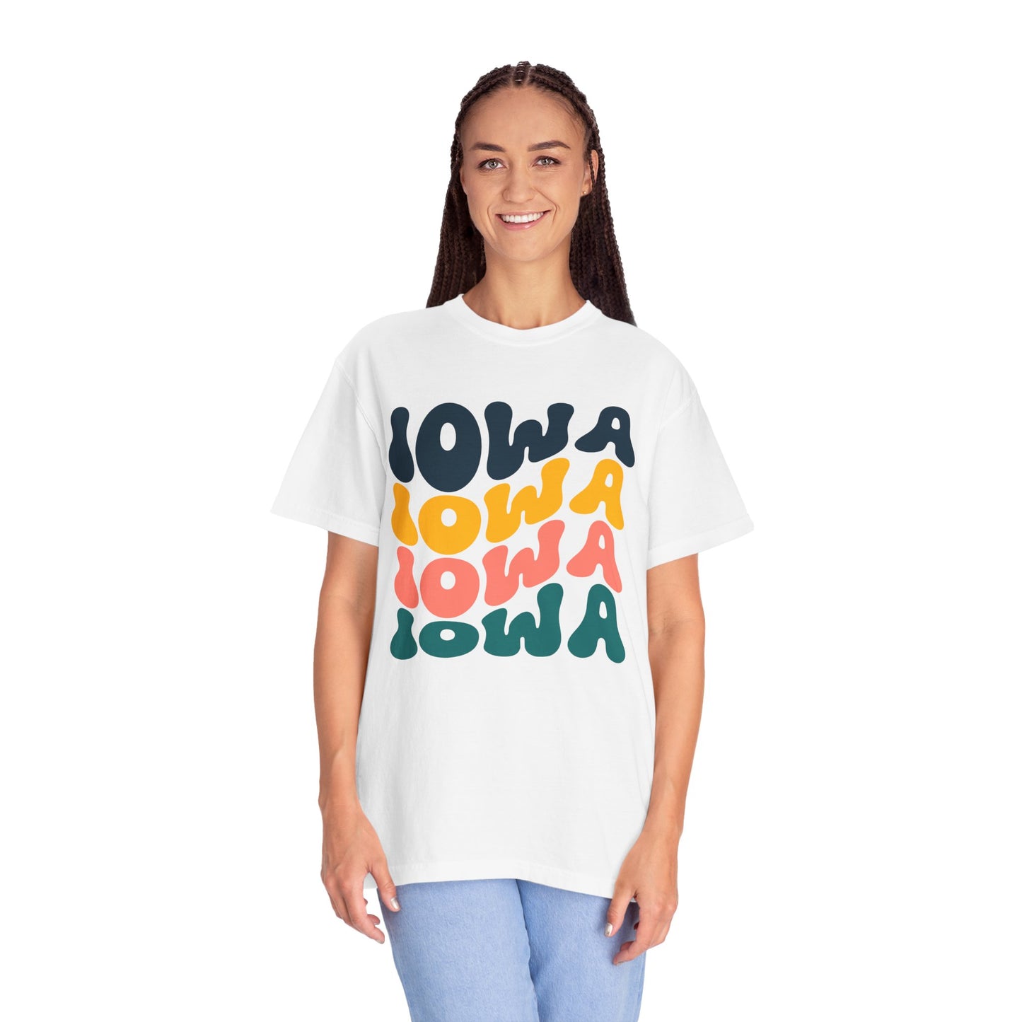 Retro Iowa - Comfort Colors Shirt