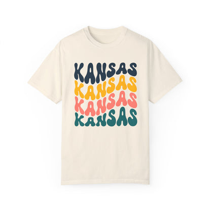 Retro Kansas - Comfort Colors Shirt