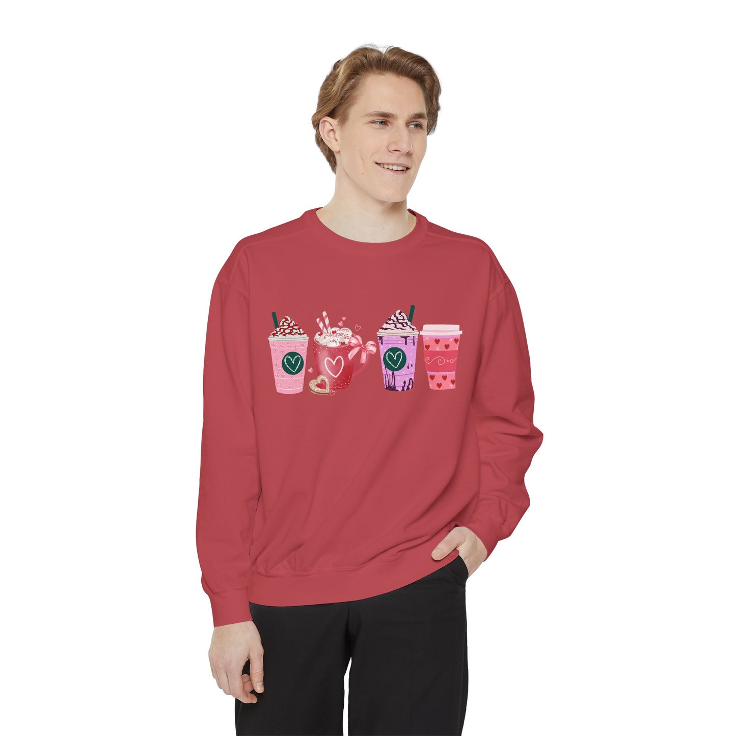 Valentine's Coffee - Comfort Colors Sweatshirt