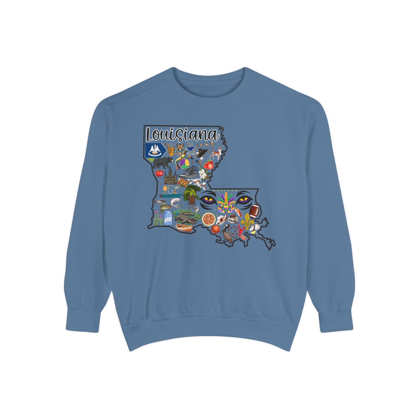 Beautiful State of Louisiana - Comfort Colors Sweatshirt