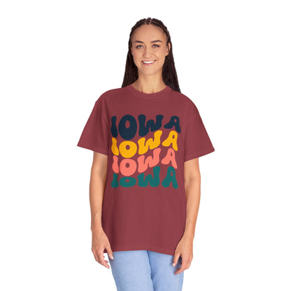 Retro Iowa - Comfort Colors Shirt