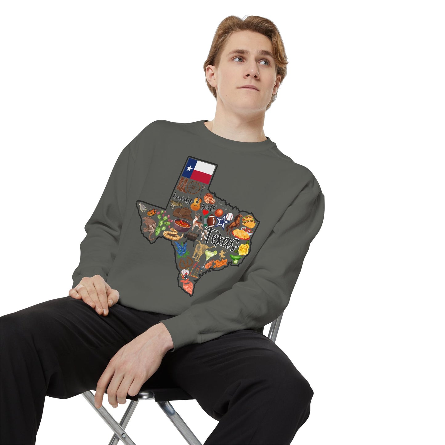 Beautiful State of Texas - Comfort Colors Sweatshirt