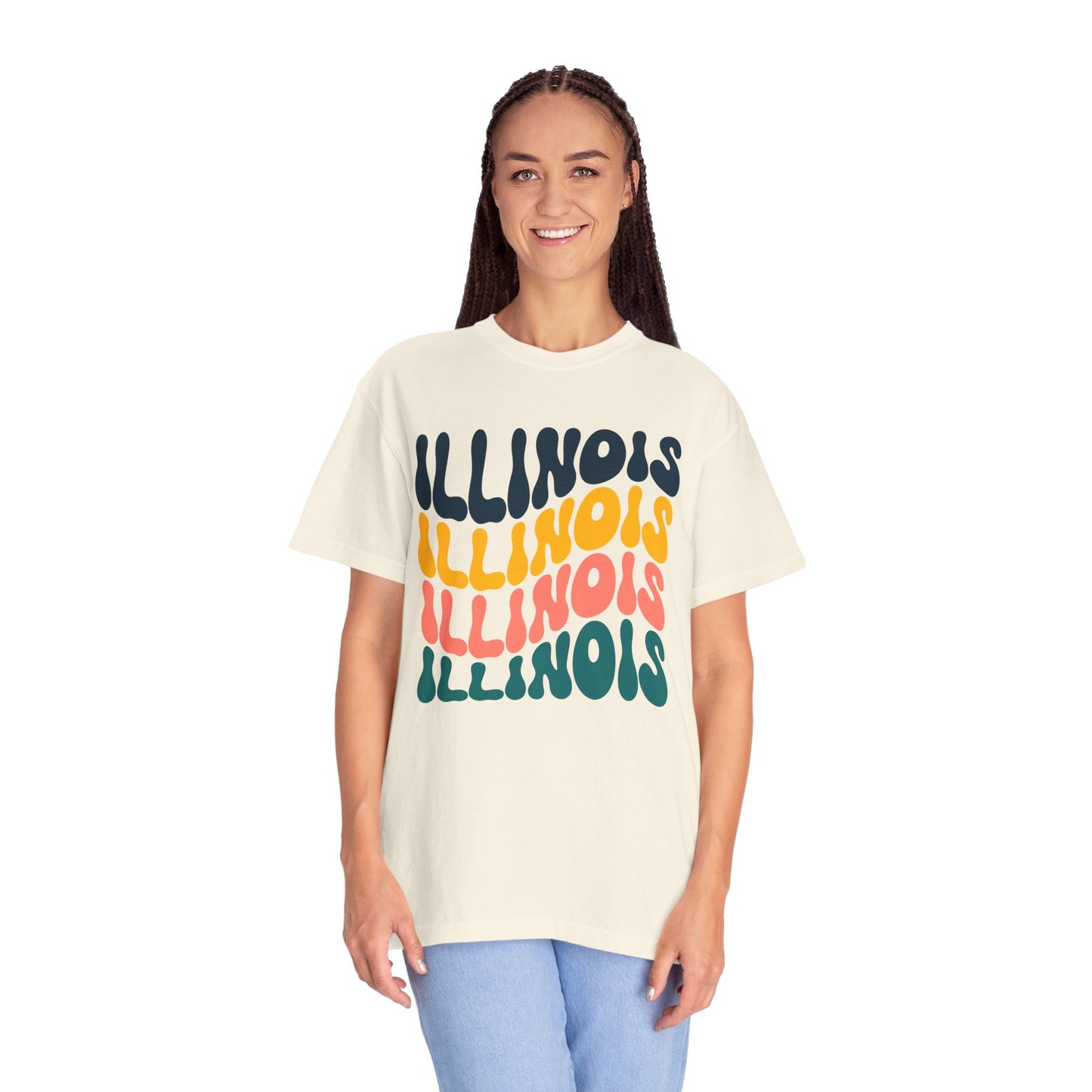 Retro Illinois - Comfort Colors Shirt