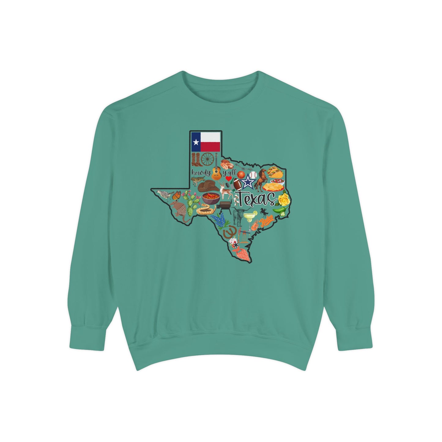 Beautiful State of Texas - Comfort Colors Sweatshirt