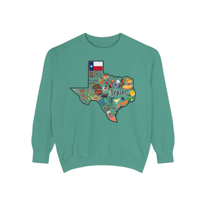 Beautiful State of Texas - Comfort Colors Sweatshirt
