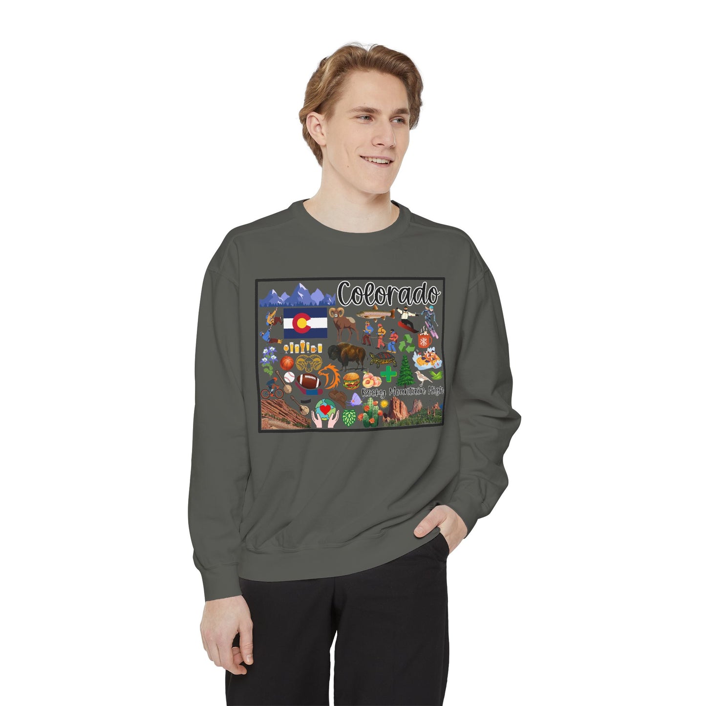 Beautiful State of Colorado - Comfort Colors Sweatshirt