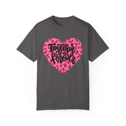 Together Forever Cheetah Heart - Comfort Colors Shirt