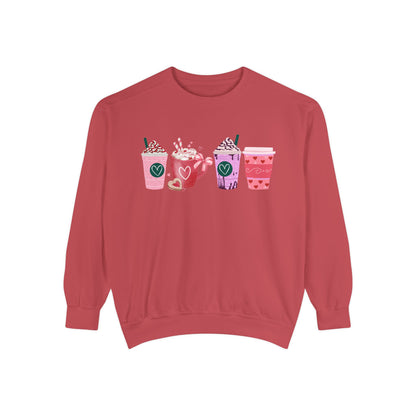 Valentine's Coffee - Comfort Colors Sweatshirt