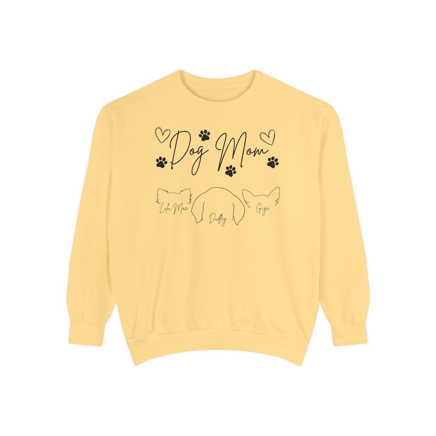 Dog Mom *Customize/Personalize* - Comfort Colors Sweatshirt