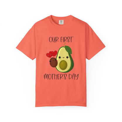 Our First Mother's Day Together (Avocado & Pit) - Comfort Colors Shirt