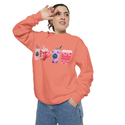 Valentine's Coffee - Comfort Colors Sweatshirt