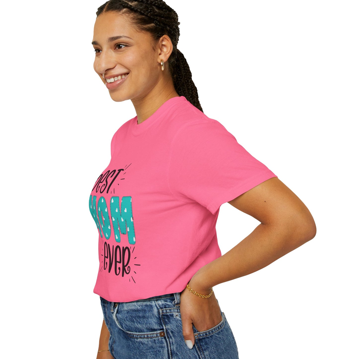 Best Mom Ever (Blue) - Comfort Colors Shirt