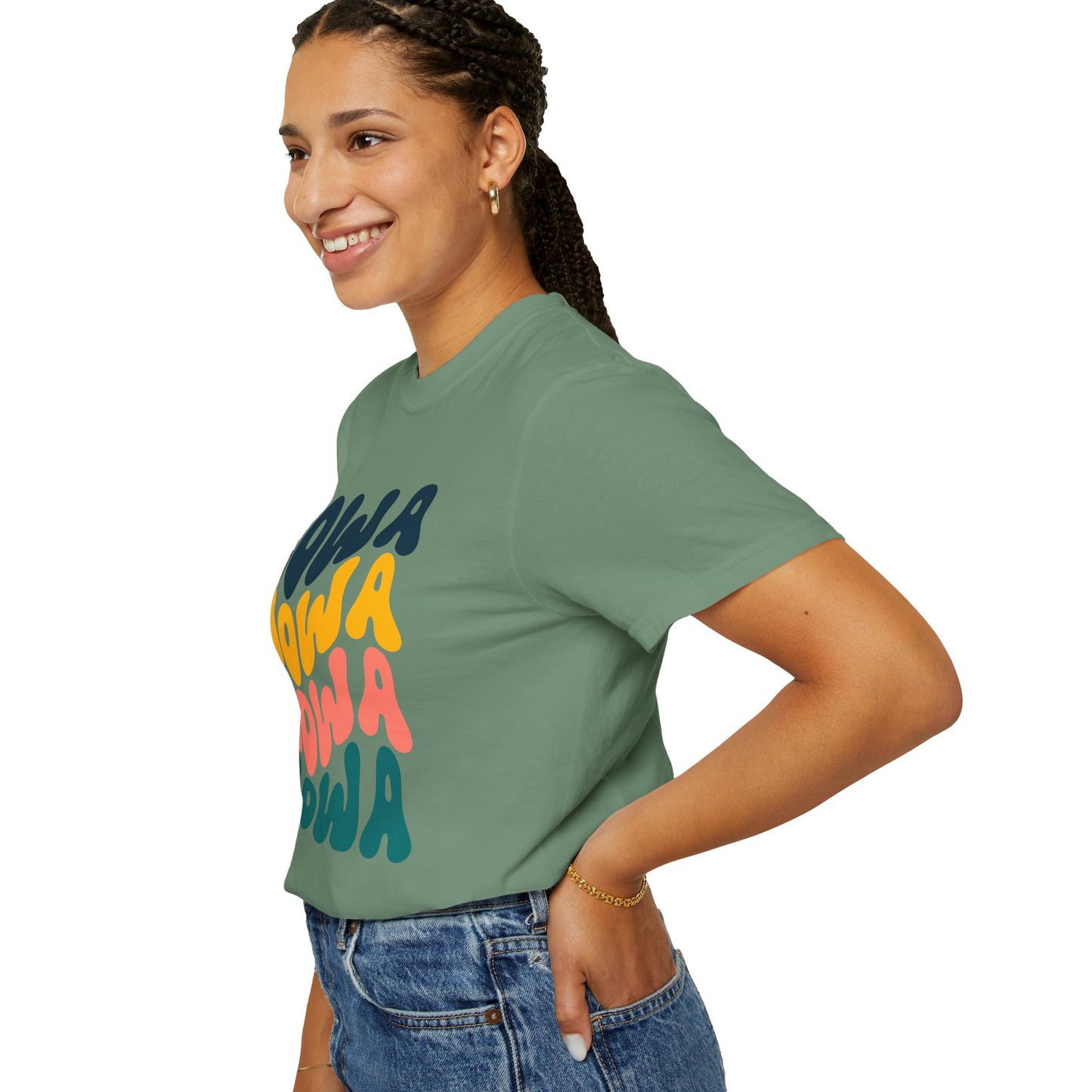 Retro Iowa - Comfort Colors Shirt