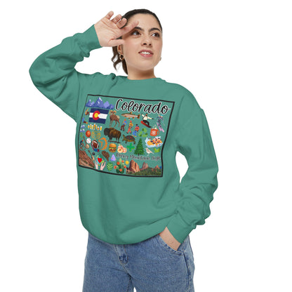 Beautiful State of Colorado - Comfort Colors Sweatshirt