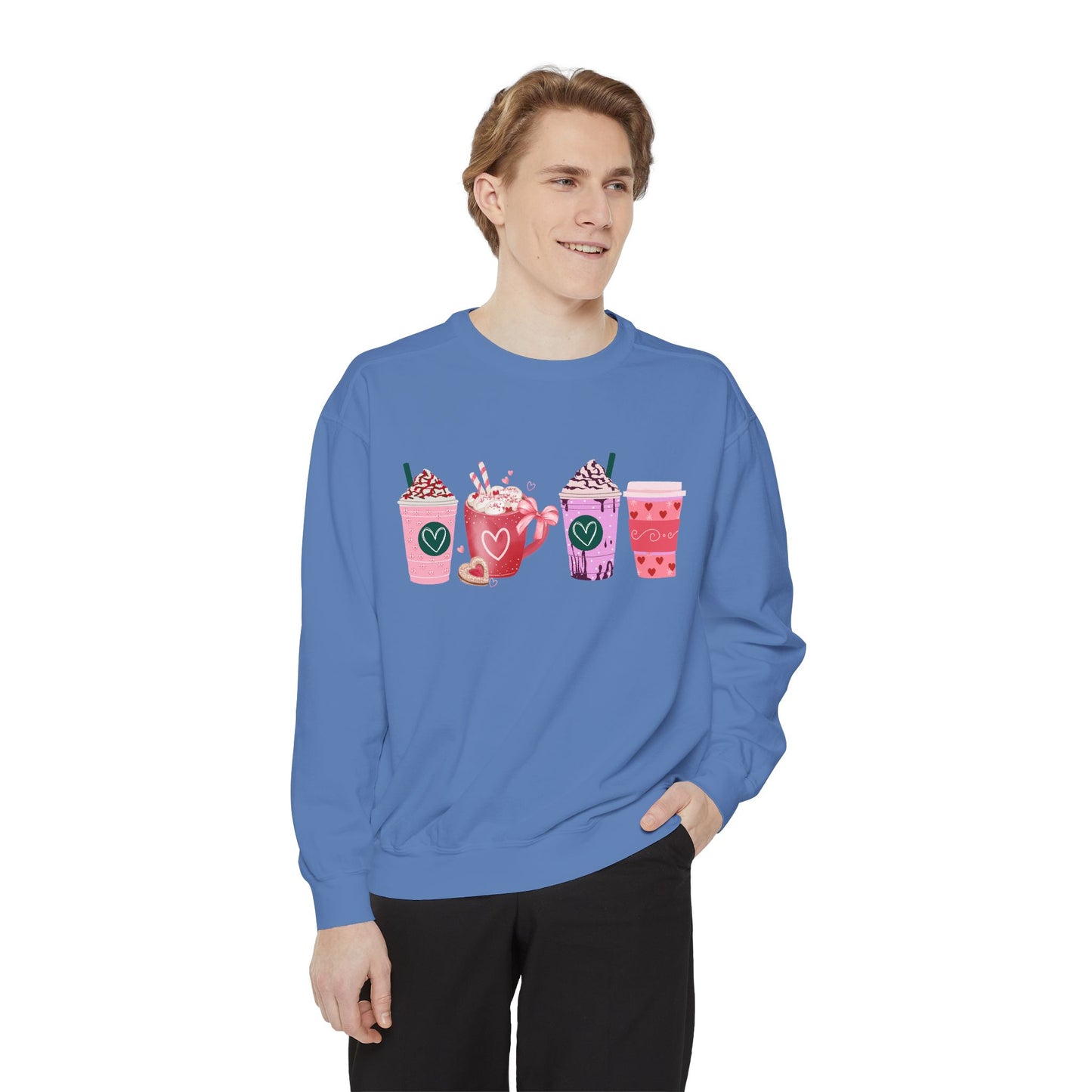 Valentine's Coffee - Comfort Colors Sweatshirt