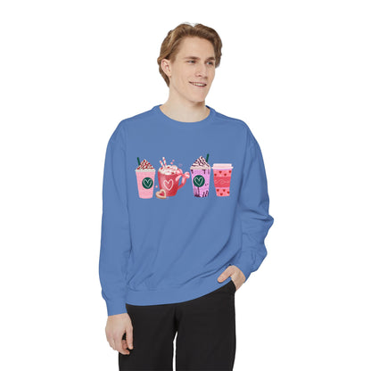 Valentine's Coffee - Comfort Colors Sweatshirt