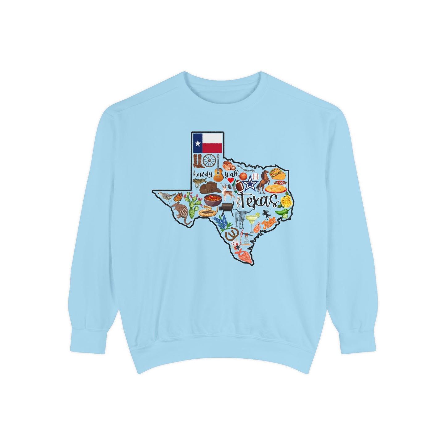 Beautiful State of Texas - Comfort Colors Sweatshirt