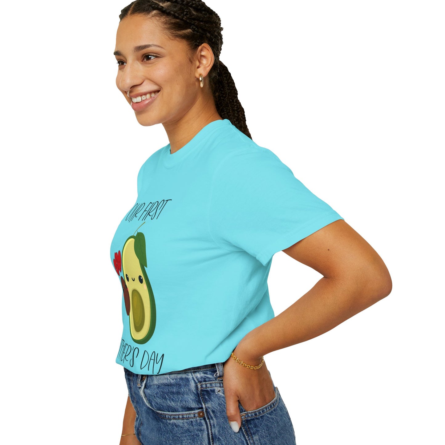 Our First Mother's Day Together (Avocado & Pit) - Comfort Colors Shirt