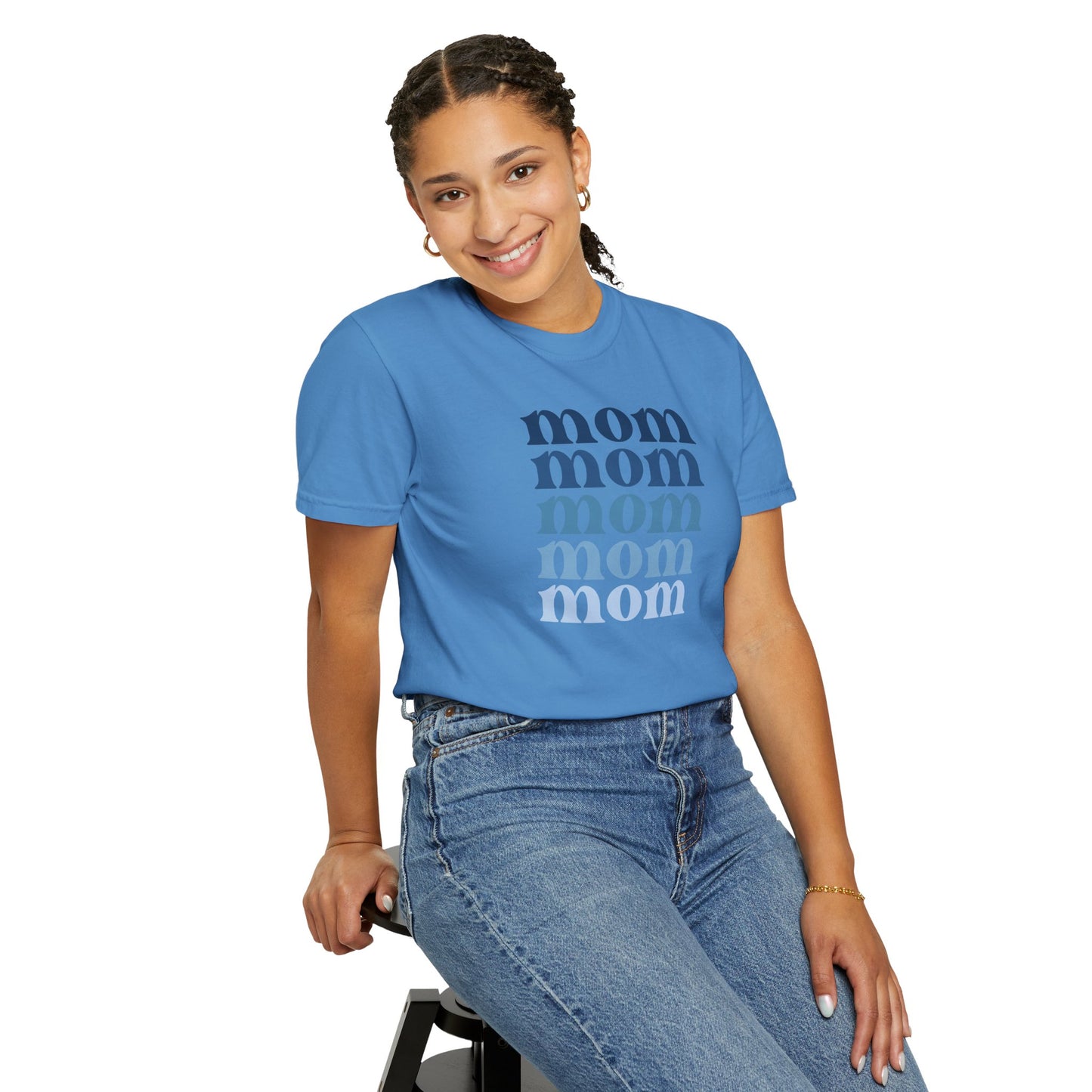 Mom (Blue) - Comfort Colors Shirt