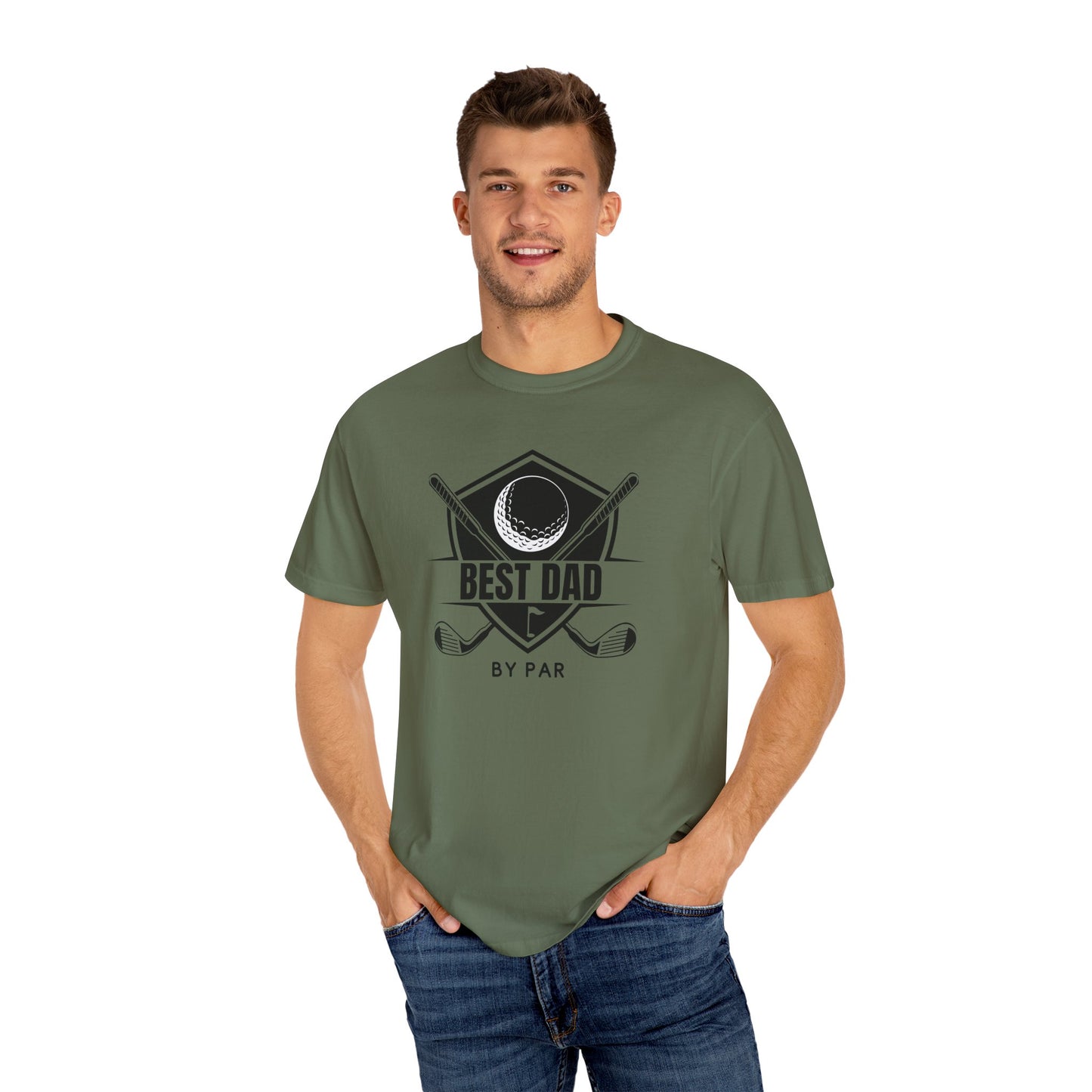 Best Dad By Par - Comfort Colors Shirt