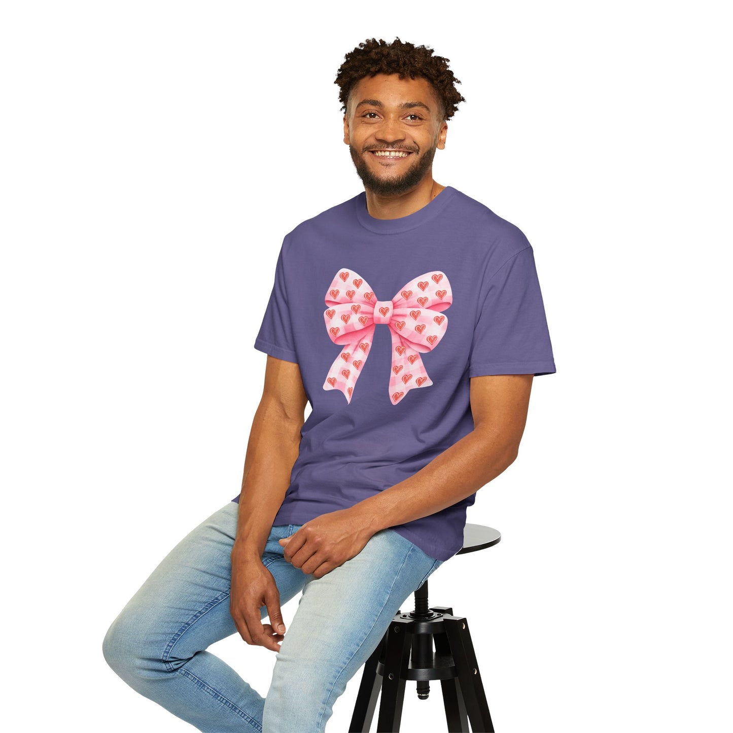 Pink Bows & Hearts - Comfort Colors Shirt