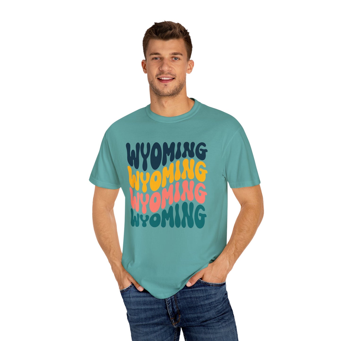 Retro Wyoming - Comfort Colors Shirt