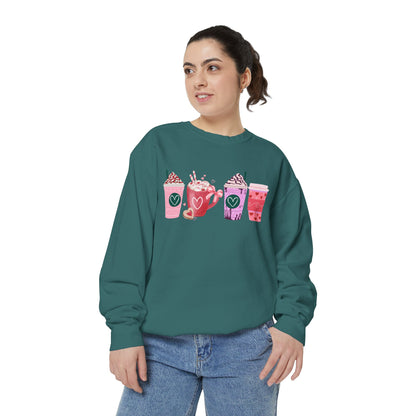 Valentine's Coffee - Comfort Colors Sweatshirt