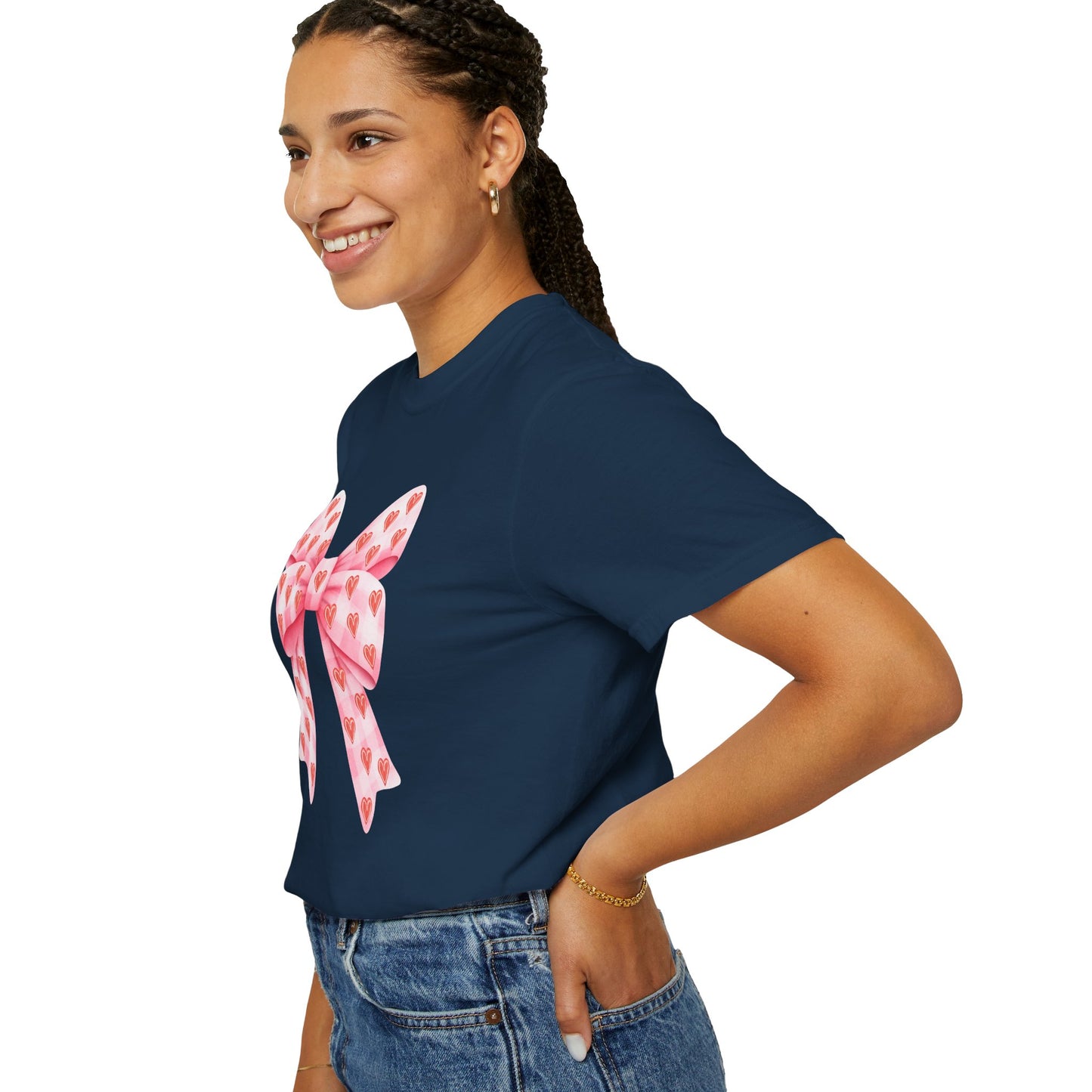 Pink Bows & Hearts - Comfort Colors Shirt