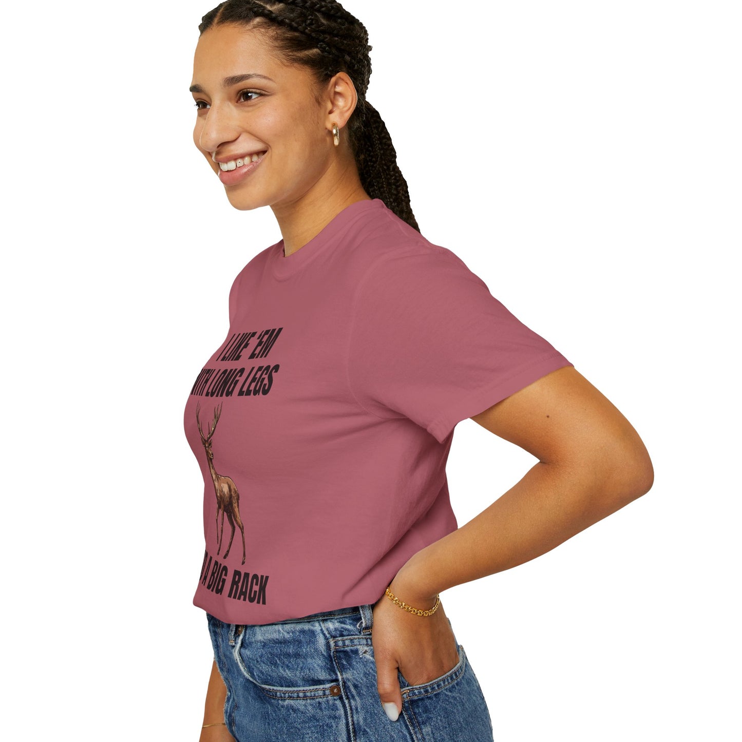 I Like 'Em With Long Legs And A Big Rack - Comfort Colors Shirt