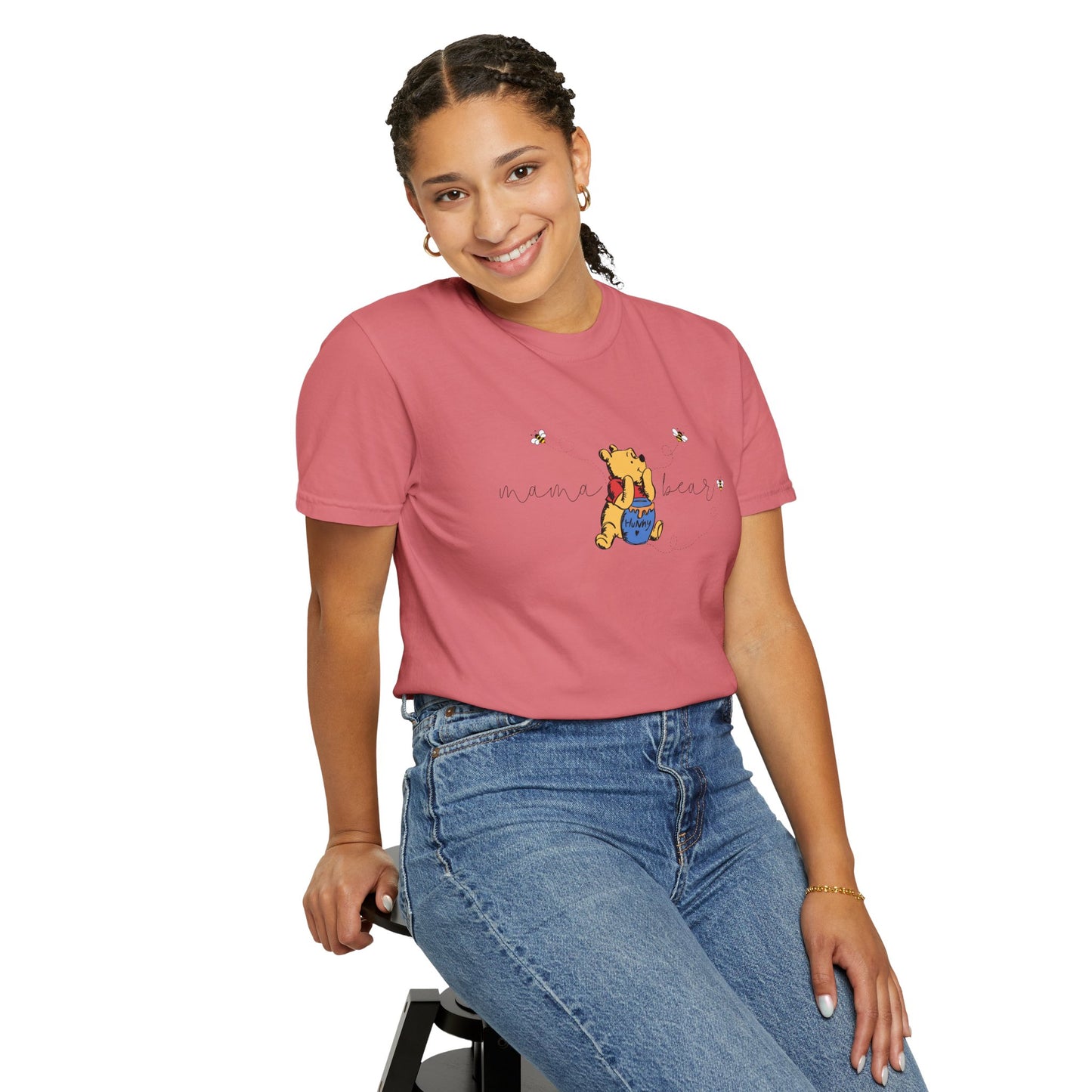 Mama Bear (Pooh Bear & Hunny) - Comfort Colors Shirt