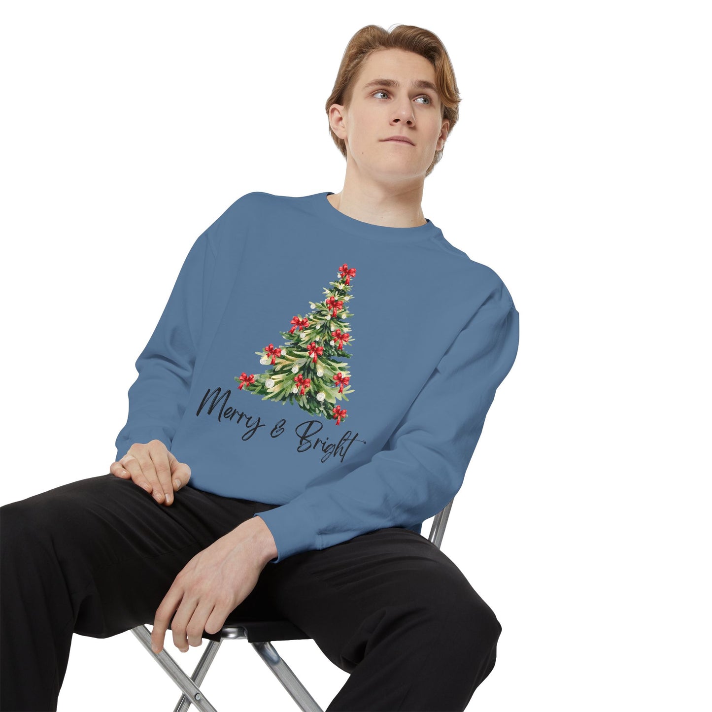 Merry & Bright - Comfort Colors Sweatshirt