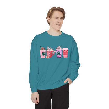 Valentine's Coffee - Comfort Colors Sweatshirt