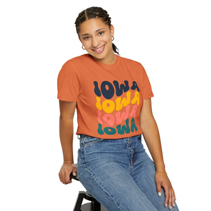 Retro Iowa - Comfort Colors Shirt