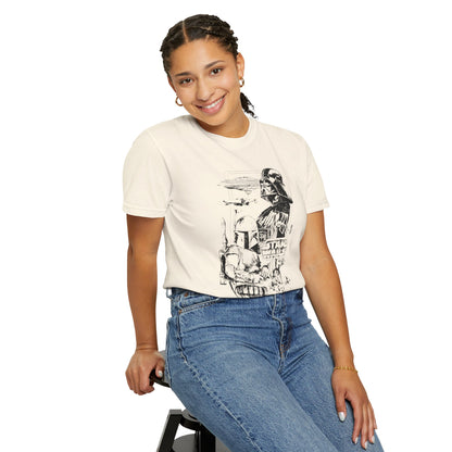 Star Wars Black Line Drawing - Comfort Colors Shirt