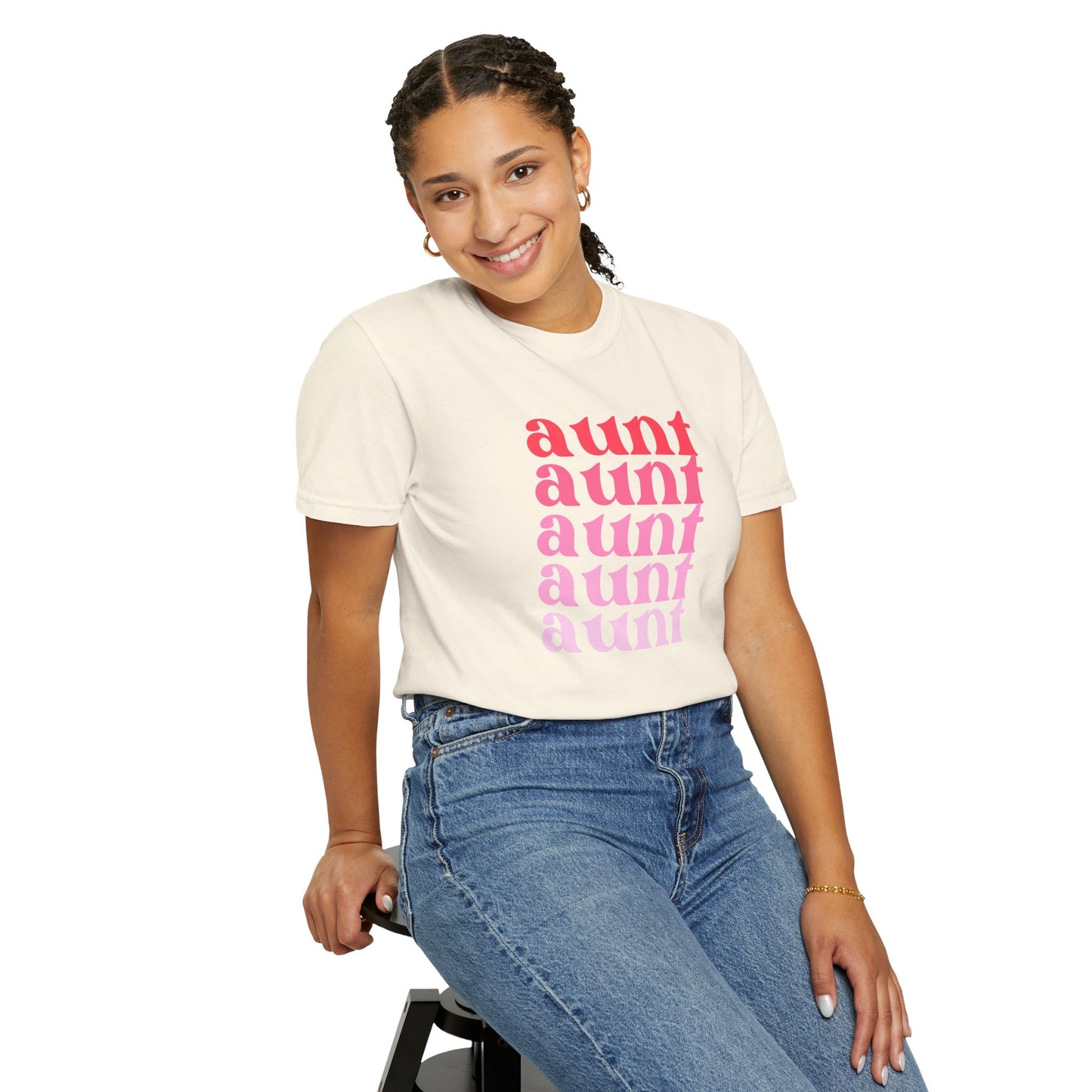 Aunt (Pink) - Comfort Colors Shirt