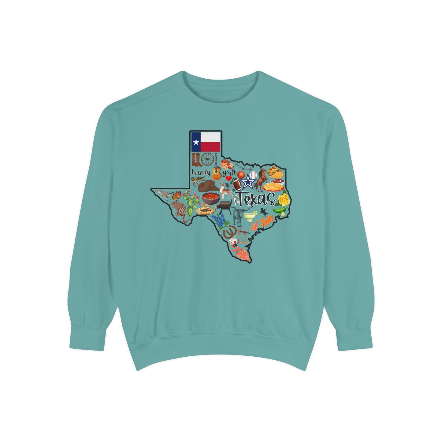 Beautiful State of Texas - Comfort Colors Sweatshirt
