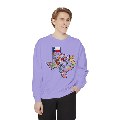 Beautiful State of Texas - Comfort Colors Sweatshirt